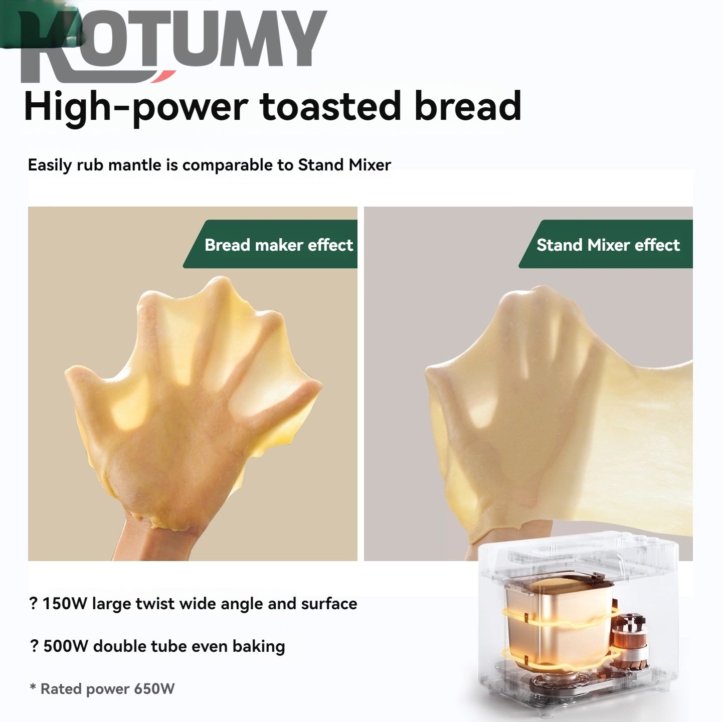 Home use fully automatic multifunctional bread maker