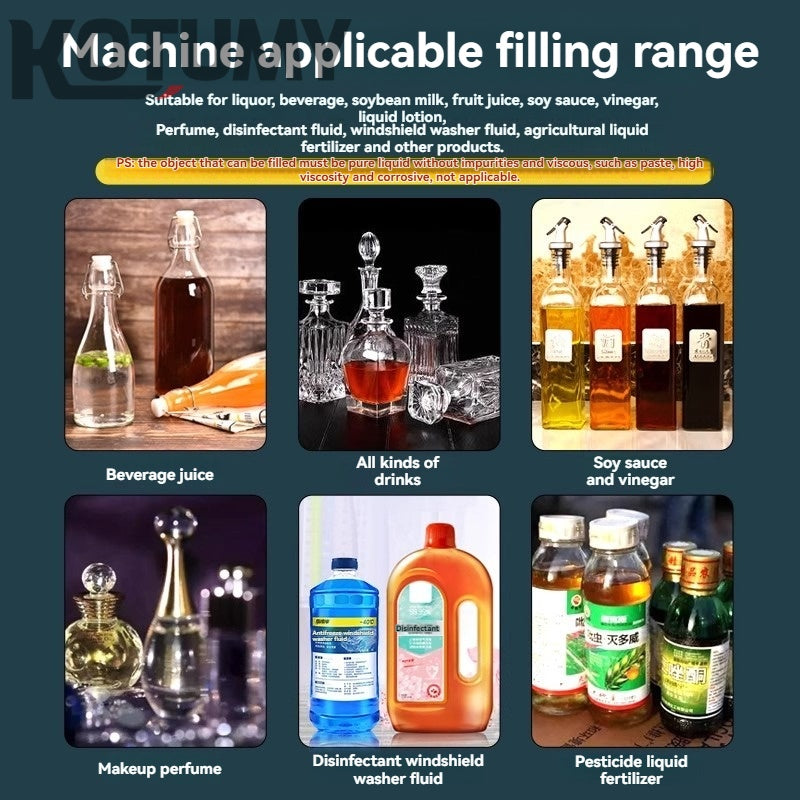 Liquid filling machine small fully automatic liquor beverage CNC weighing quantitative