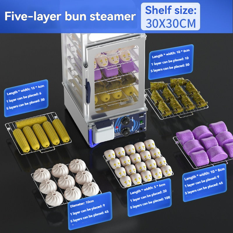 Commercial steamed bun machine convenience store heat preservation cabinet display cabinet breakfast shop steamed bun machine
