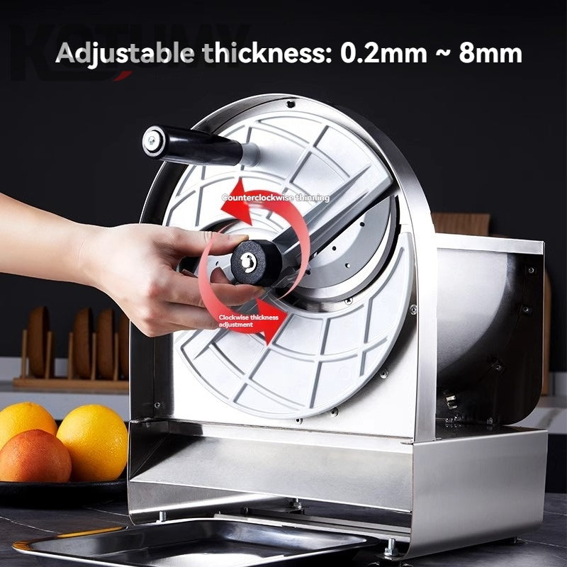 Commercial manual electric potato slicer fully automatic fruit cutting tool