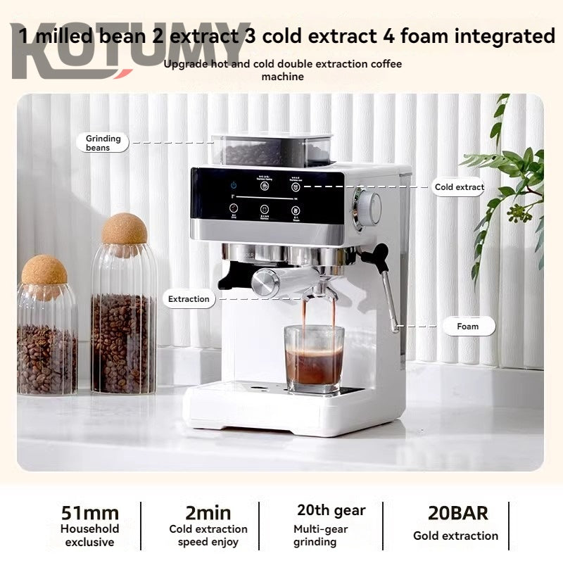 cold brew coffee machine and grinder Italian style