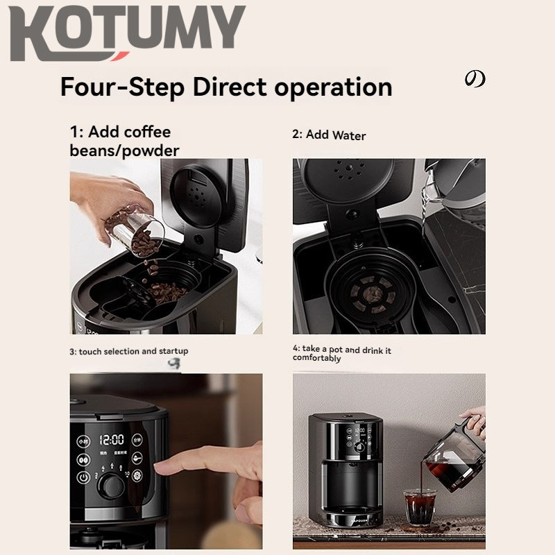 American coffee machine small drip grinder