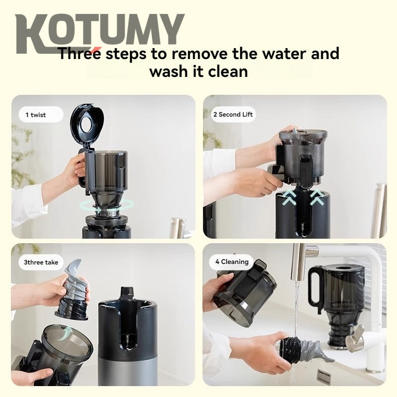 Large diameter residue juice separation juicer fully automatic