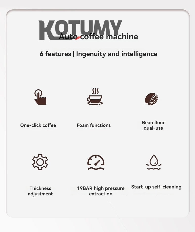 small fully automatic American Italian coffee machine