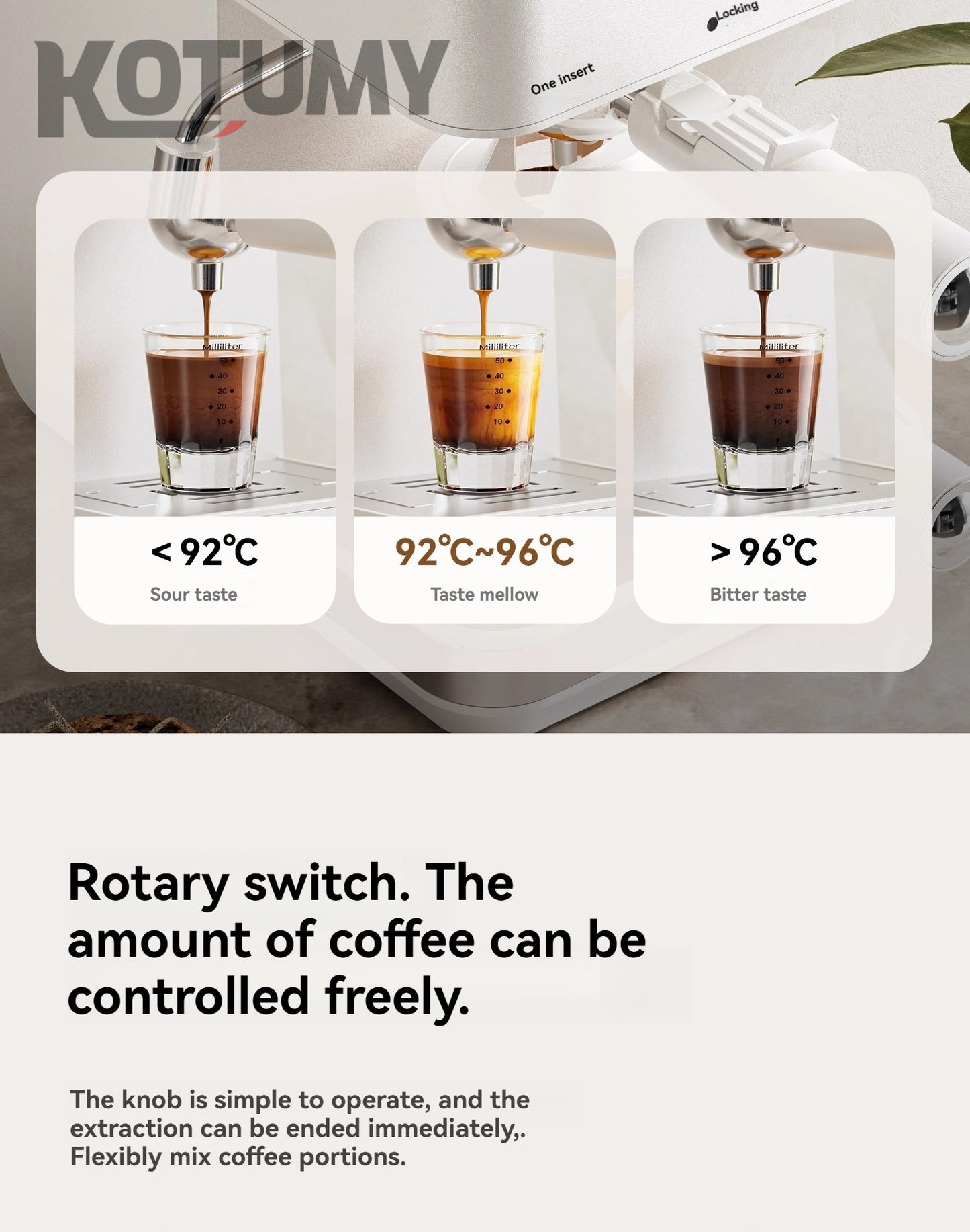 Small Italian semi-automatic American coffee machine for home use