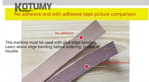 Portable woodworking edge banding machine for self-adhesive edge banding, constant temperature wooden PVC manual edge banding machine
