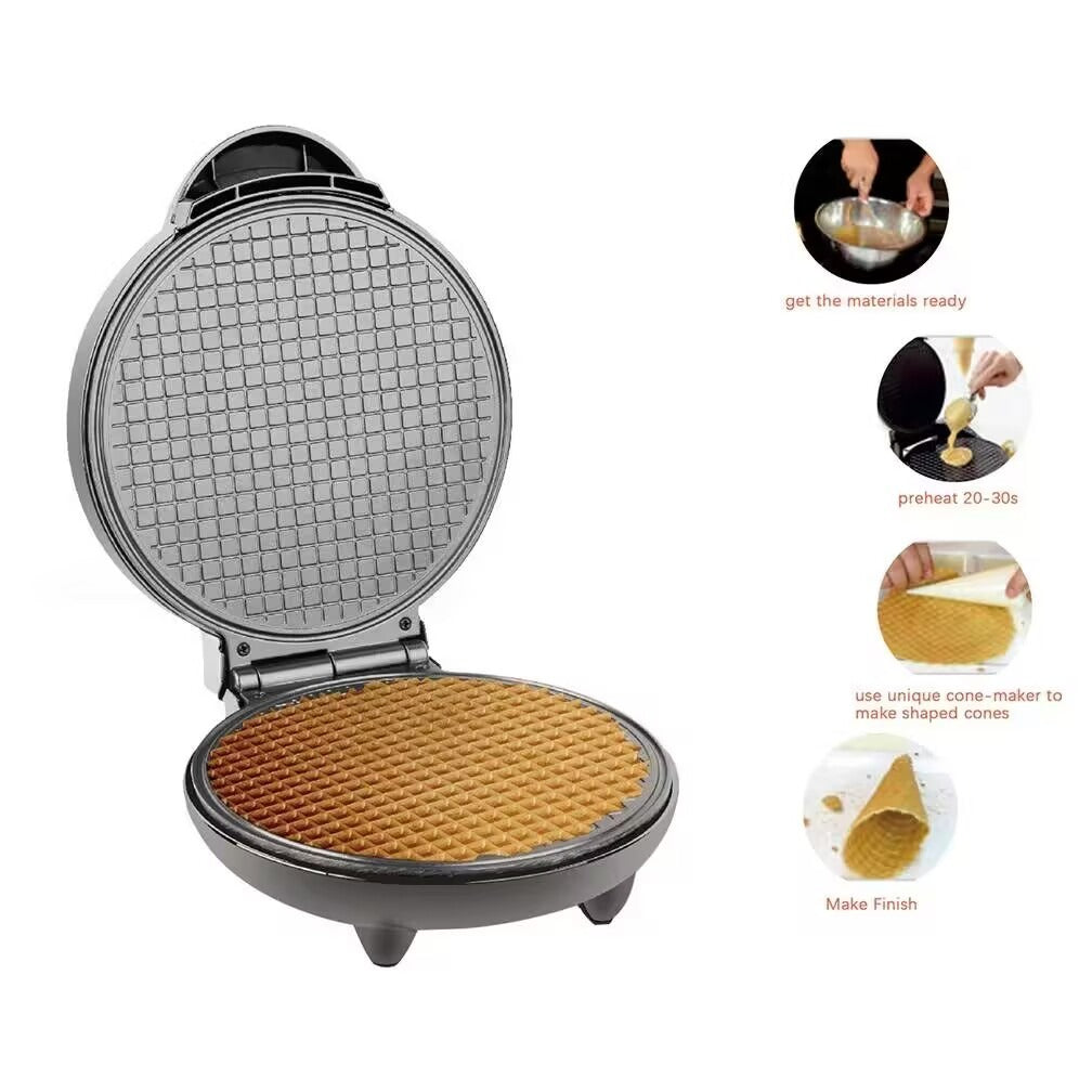Household crispy Chicken rolls machine Double side heating temperature regulating ice cream reel machine Pancake machine