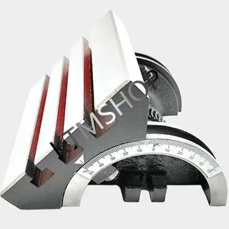 7 Inches Milling Machine Drilling Machine Adjustable Angle Tilting Angle Rotary Table Tilting Workbench