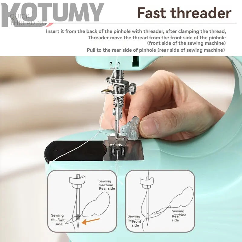 Desktop small household mini bag lock thick sewing machine