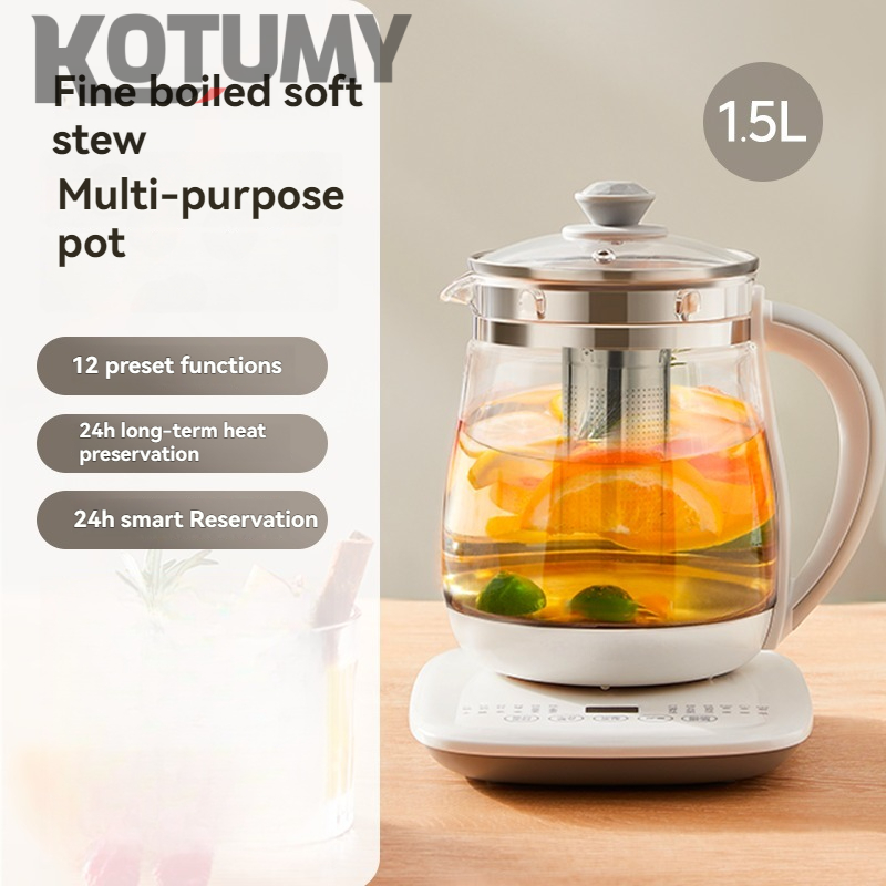 Small fully automatic thickened glass heat preservation multifunctional tea maker kettle health pot