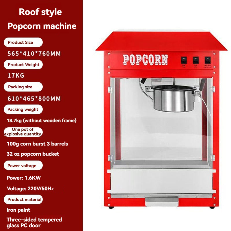 Popcorn machine commercial cinema fully automatic electric intelligent version popcorn machine