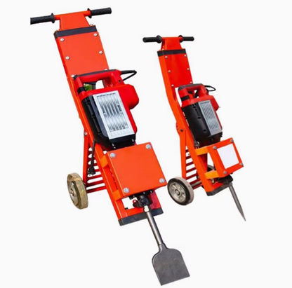 Hand Push Electric Pick Truck Tile Scraper Plastic Floor Crushing and Scraping Shovel High-power Renovating and Cleaning of Floor Adhesive
