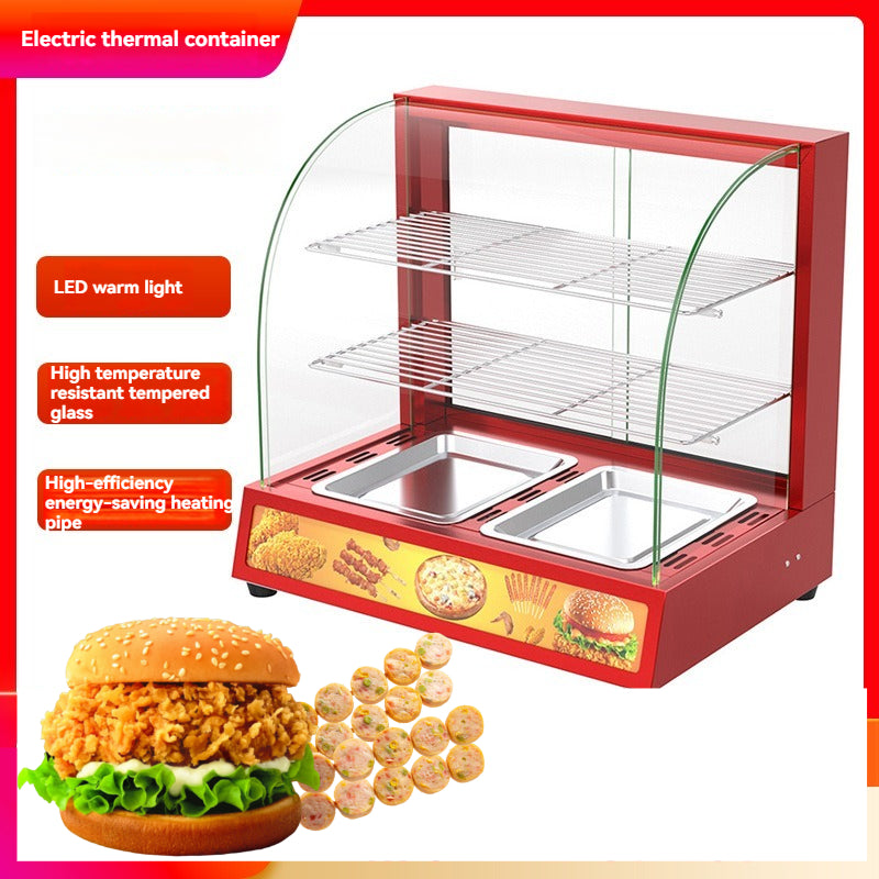 Commercial Heated Thermostat Cooking Cake Burger Fried Chicken Insulation Box