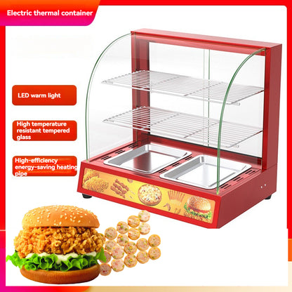 Commercial Heated Thermostat Cooking Cake Burger Fried Chicken Insulation Box