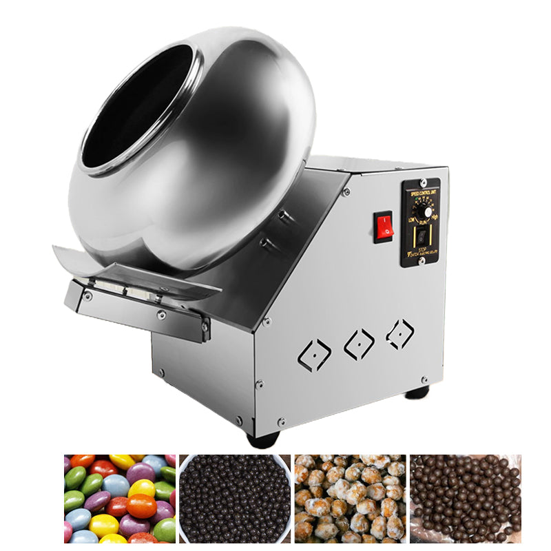 Commercial Sugar Coating Machine Chocolate Bean Coating Polishing Machine Chocolate Coater Round Film Heating Polishing Maker