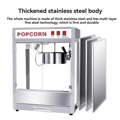 Popcorn machine commercial cinema fully automatic electric intelligent version popcorn machine