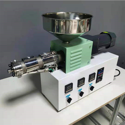 SJ25 Tabletop Mini 3D Consumables Machine Plastic Laboratory Desktop Injection Molding Machine Single Screw Extruder PE PVC