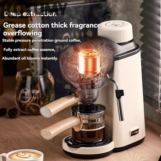 Coffee machine home small Italian semi-automatic office all-in-one machine American hand grinder
