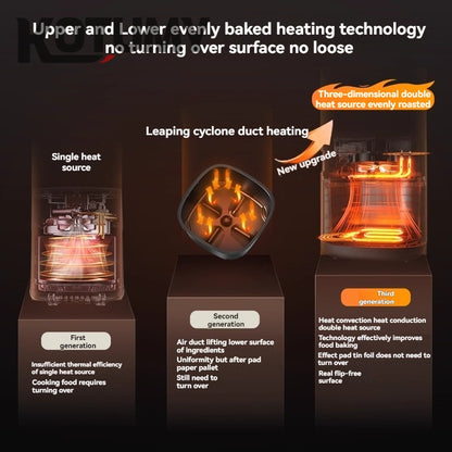 Air fryer household cooking machine intelligent large capacity new air fryer electric french fries machine electric oven