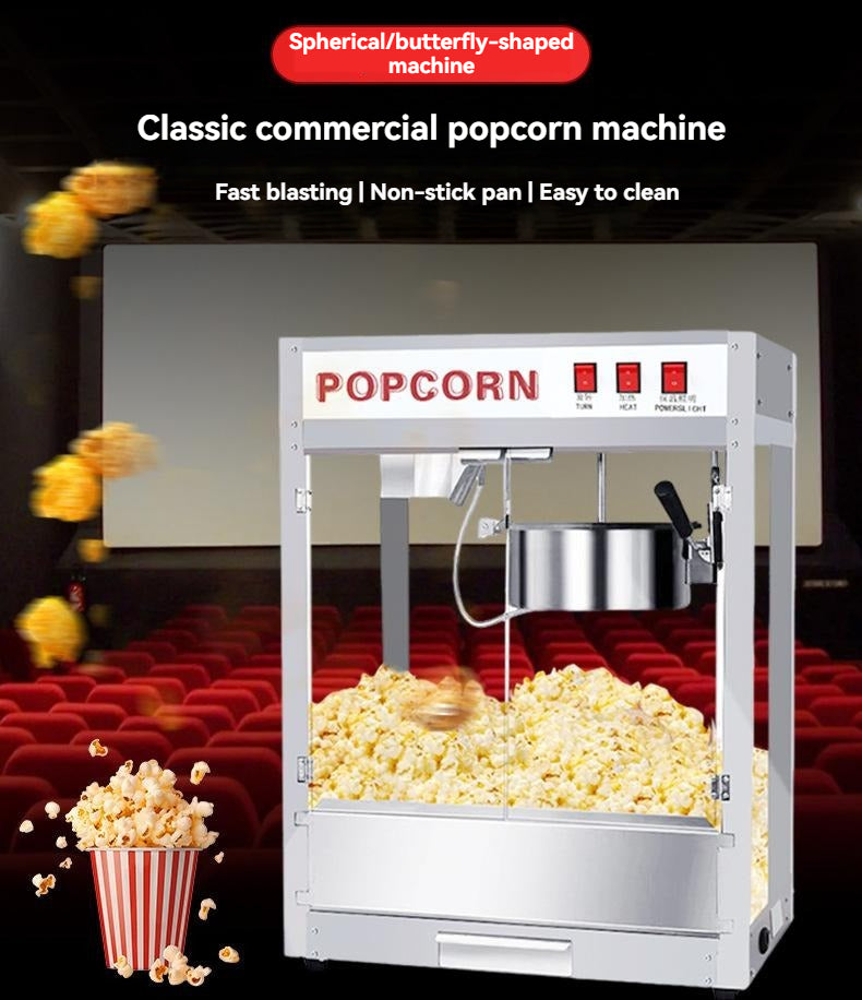 Popcorn machine commercial cinema fully automatic electric intelligent ...