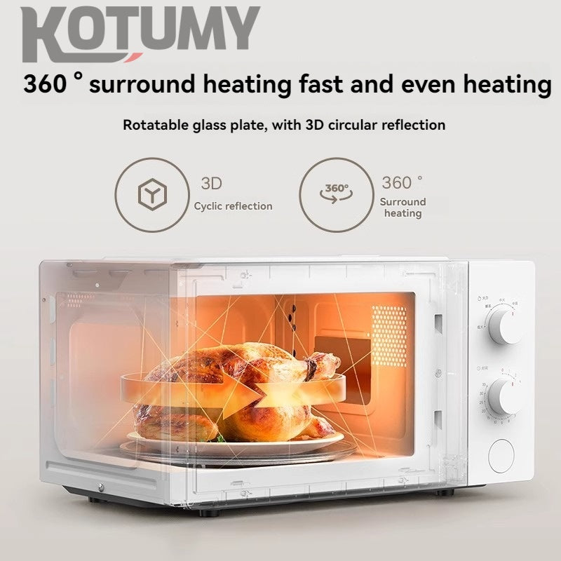 20L household small multifunctional defrosting microwave oven
