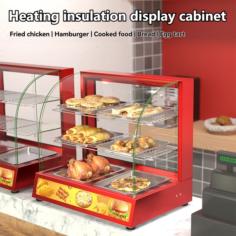 Commercial Heated Thermostat Cooking Cake Burger Fried Chicken Insulation Box