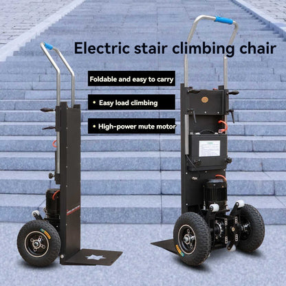 400KG Flat Truck Electric Stair Climber Cart Stair Climbing Machine Up And Down Stairs Truck Heavy Moving Tool