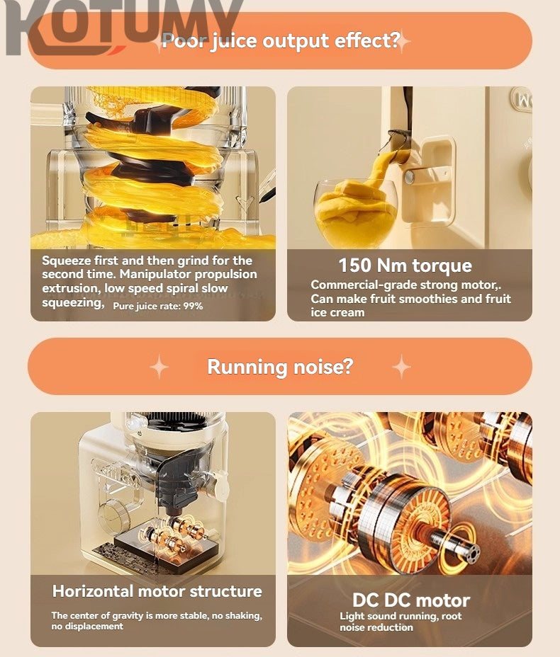 Juicer juicer juicer residue juice separation home new food processor