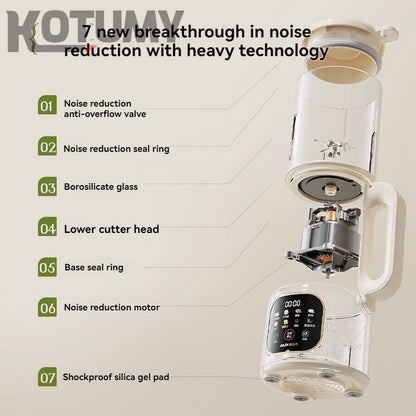 Fully automatic cooking soy milk machine juice extraction cooking multifunctional bass no residue