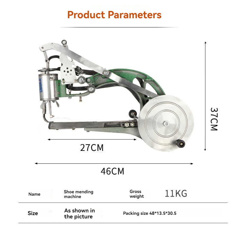 Shoe Repair Machine Manual Shoe Mending Dual Cotton Nylon Line Shoe Sewing Machine Hand Machine For Shoes Bags