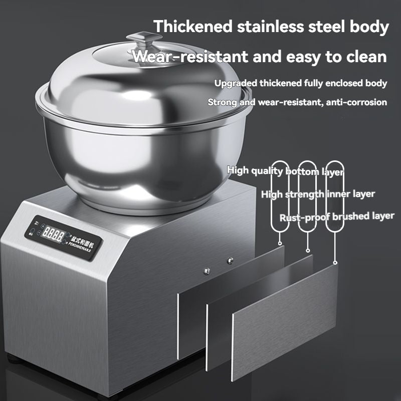 Fully automatic dough kneading machine for commercial use, multifunctional dough kneading, dough mixing, filling, small household use