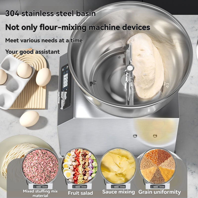 Fully automatic dough kneading machine for commercial use, multifunctional dough kneading, dough mixing, filling, small household use