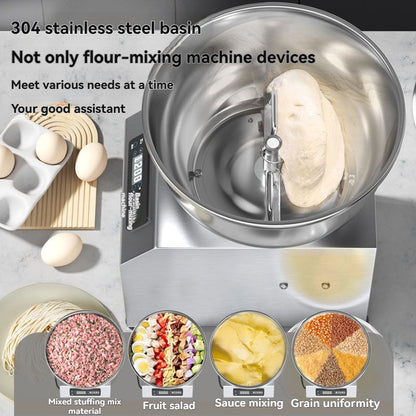 Fully automatic dough kneading machine for commercial use, multifunctional dough kneading, dough mixing, filling, small household use