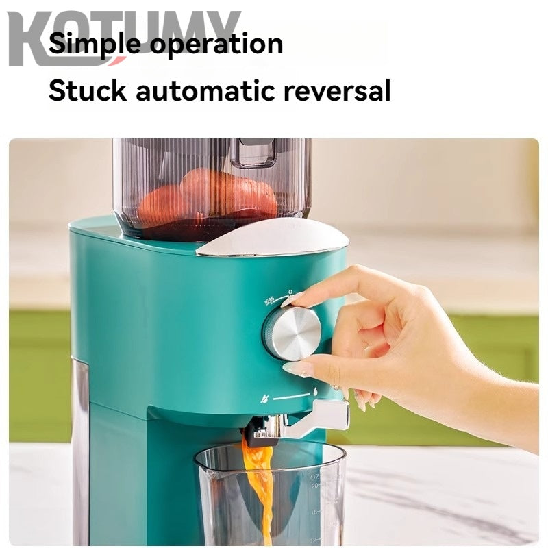 Small household juicer with residue and juice separation function