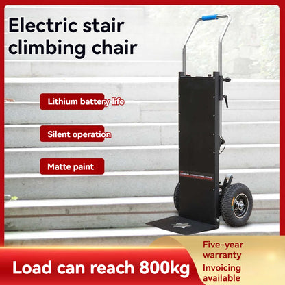 400KG Flat Truck Electric Stair Climber Cart Stair Climbing Machine Up And Down Stairs Truck Heavy Moving Tool