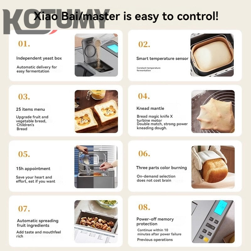 fully automatic small multifunctional bread machine breakfast machine