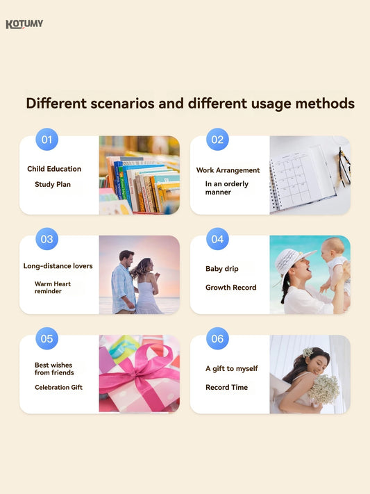 Smart Home Calendar - Children's Multi-functional Task Check-in Machine for Self-discipline Habit Formation
