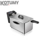 Small electric fryer electric fryer commercial frying skewers french fries fried dough sticks frying machine mini fryer
