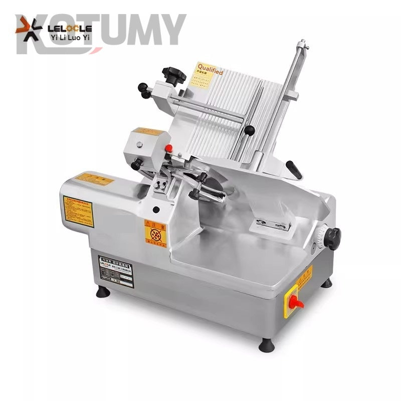 Fully automatic aluminum-magnesium alloy fat beef and mutton slicer cutting frozen meat planer high power 13 inch