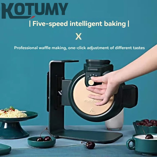 Vertical waffle maker coffee shop commercial stall professional waffle maker breakfast waffle oven