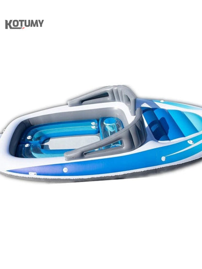 Floating beds for multiple people on water, floating platforms on the sea, inflatable foam boats for yachting