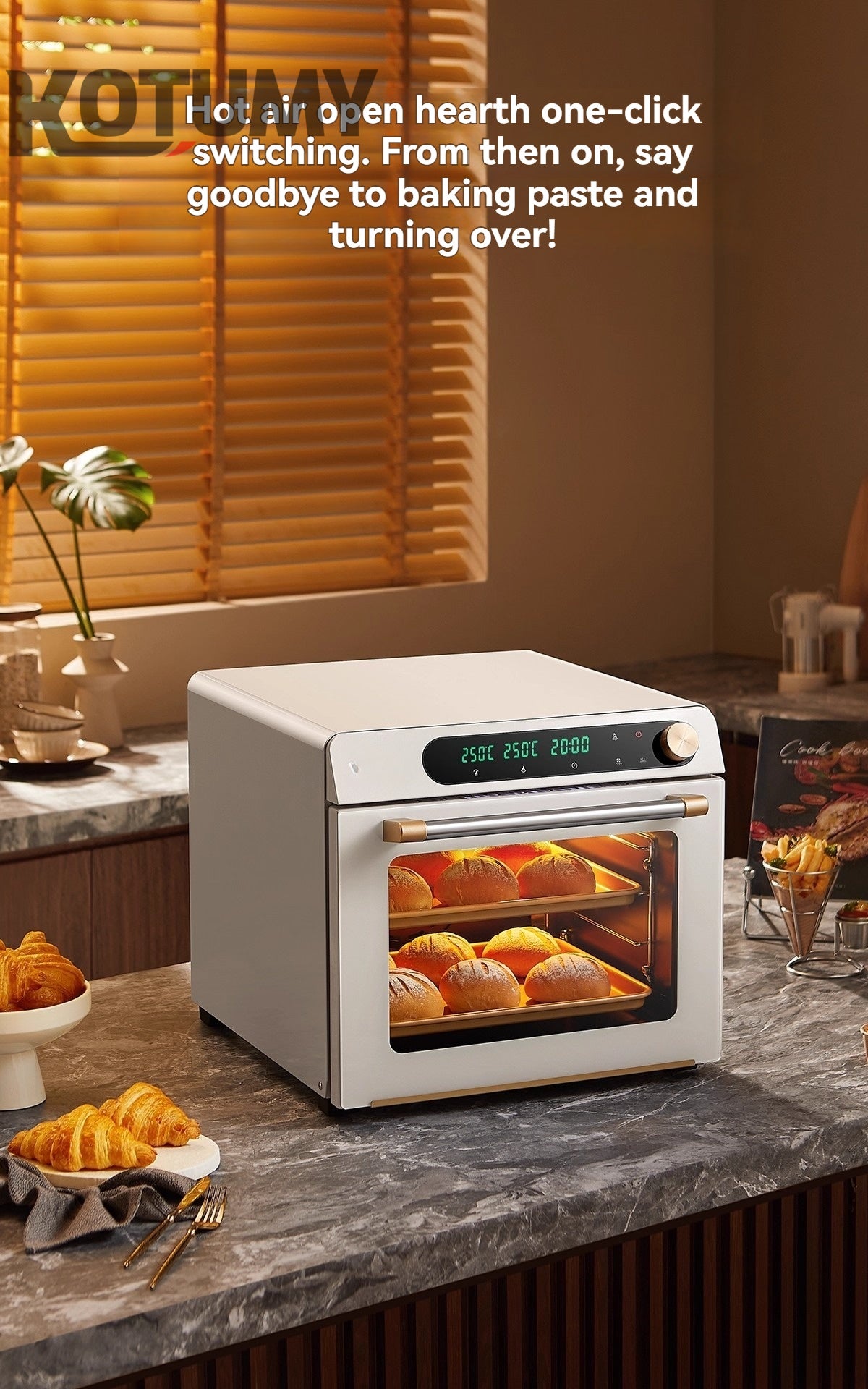 Electric oven for household small baking