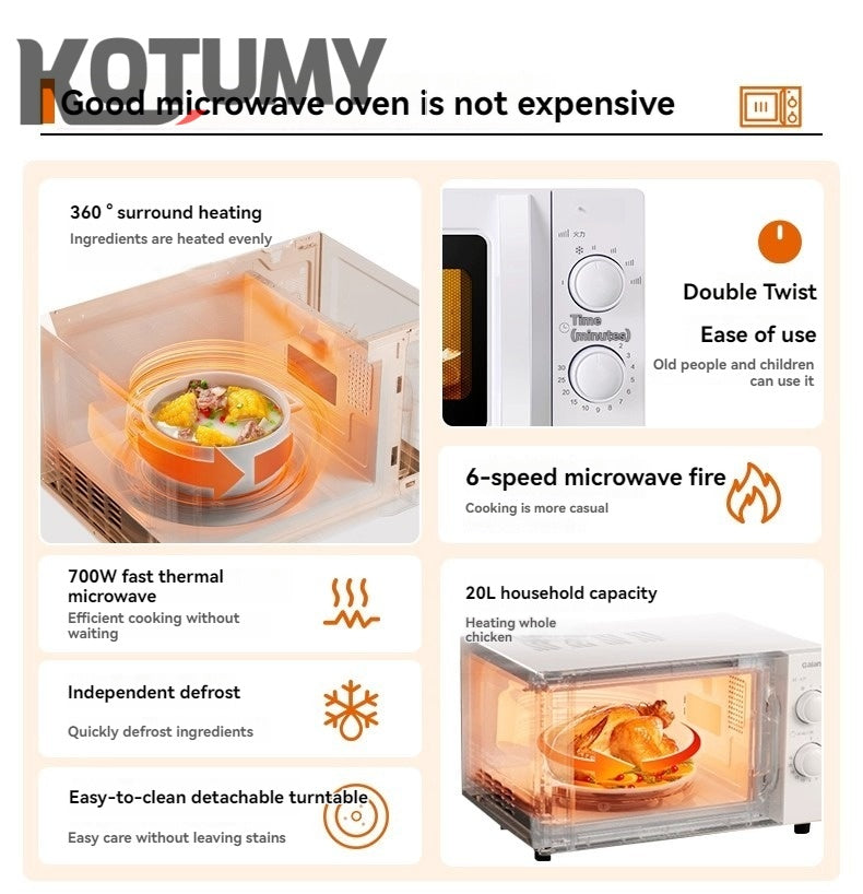 Smart small microwave oven mini mechanical multifunctional new product