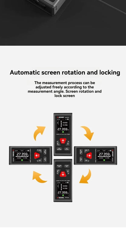 Bidirectional laser distance meter, electronic ruler, high-precision measuring instrument, infrared backside magnetic suction, green light