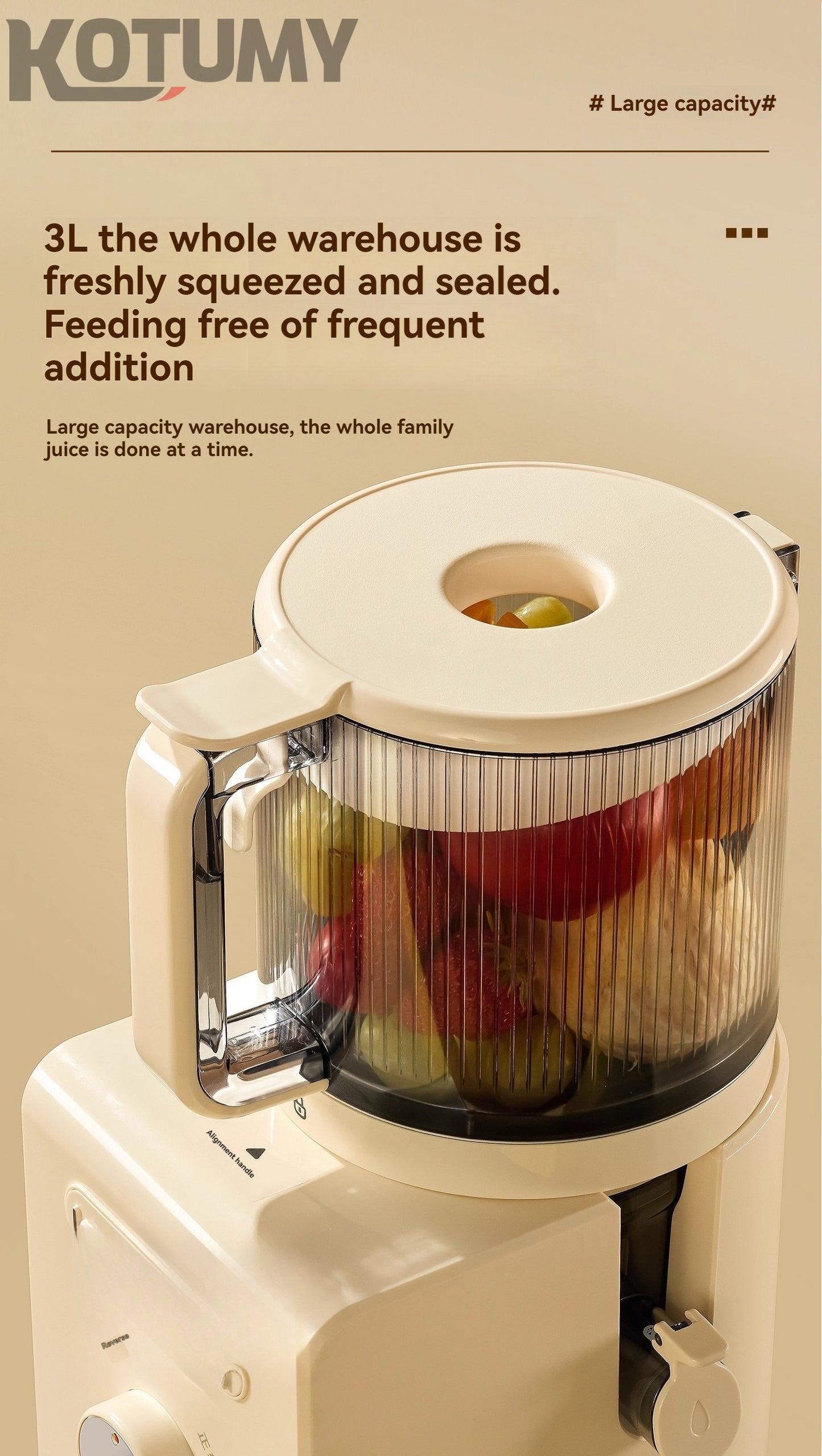 Juicer, juicer, pulp and juice separation, new home model
