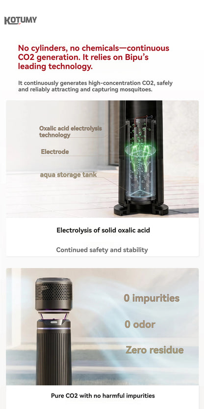 Villa courtyard mosquito repellent and exterminator - laser carbon dioxide bio-inspired mosquito trap