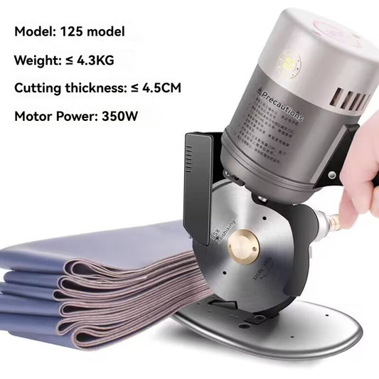 125 round knife fabric cutting machine, electromechanical scissors, electric cutting knife cutting machine