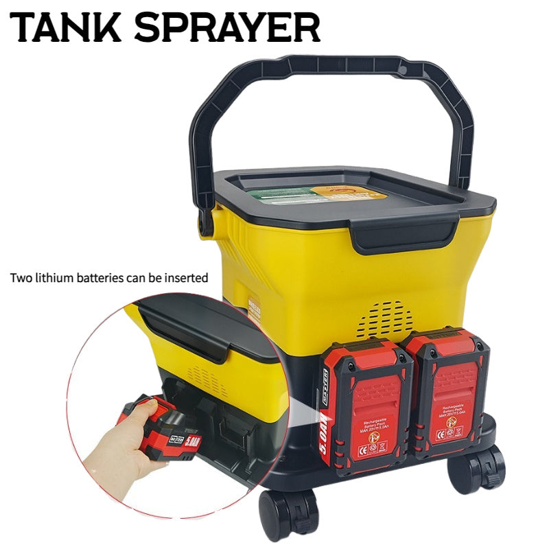 Lithium ion Wheel Spray Machine for Home Decoration Latex Paint Wood Paint Non Pneumatic Tank Spray Paint Machine