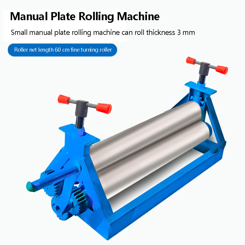 DIY Manual Plate Rolling Machine Soft Metal Tube Bending Machine Household Round Roller Tube Machine Bending Processing Tools