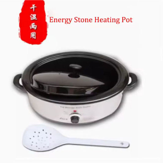 Professional Beauty Salon Hot stone Heater Warmer Machine with Shovel Energy Stone Heating Pot
